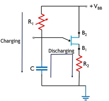 Figure 5. UJT Relaxation Oscillator Circuit.png