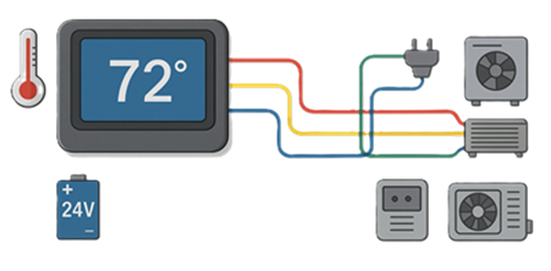 Thermostat and HVAC System Work Together